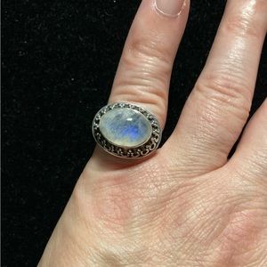 Doug Paulus Sterling Silver Moonstone Cabochon Ring